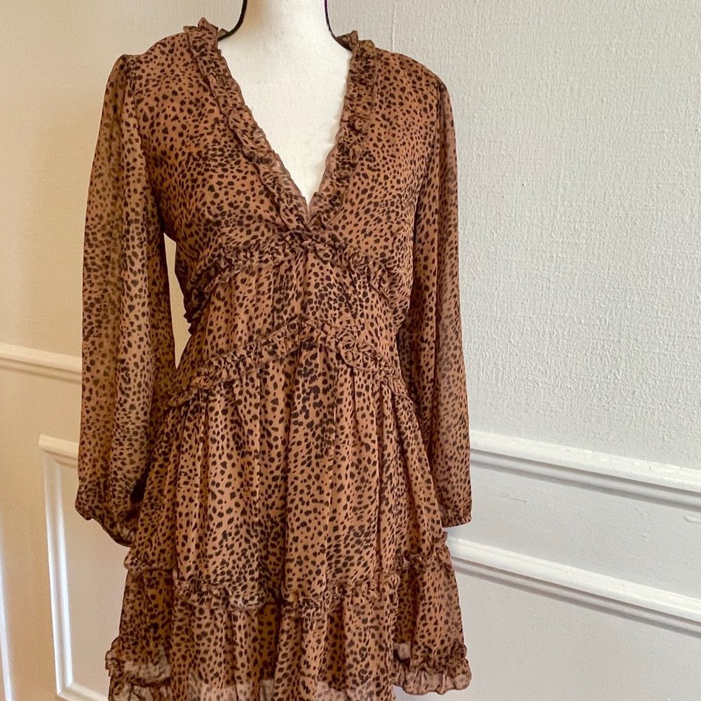 Paper Heart Leopard Print Dress